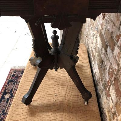 Antique Walnut Eastlake Side Table 