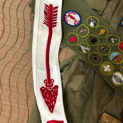 Boy Scout Uniform Beret Order of the Arrow Sash 
