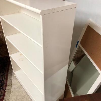 White Melamine Bookcase Shelf 