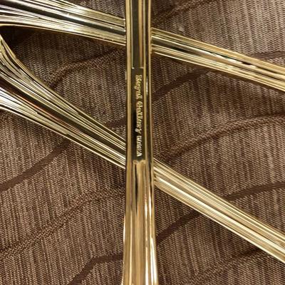 Royal Gallery Gold Toned Flatware Service for 8 w/Serving Pieces 