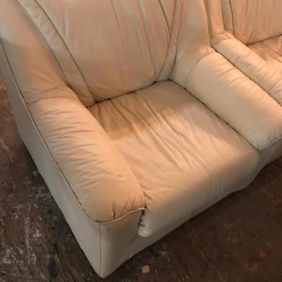 White Leather Chair 