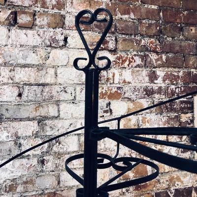 Wrought Iron Spiral Plant Stand 