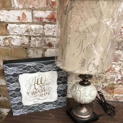 Table Lamp Wall Plaque 