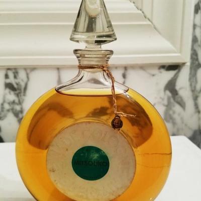 Vtg Mitsouko Rare Parfum Cologne Guerlain Paris 1968 Flacon montre 7oz