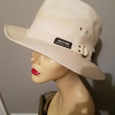 Vtg Panama Jack canvas Safari Fedora Hat