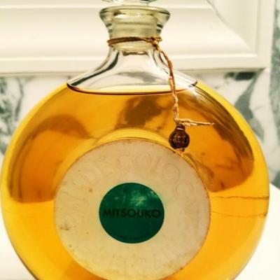 Vtg Mitsouko Rare Parfum Cologne Guerlain Paris 1968 Flacon montre 7oz
