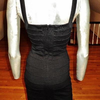 Vtg body con Herve leger style bandage dress spandex knit