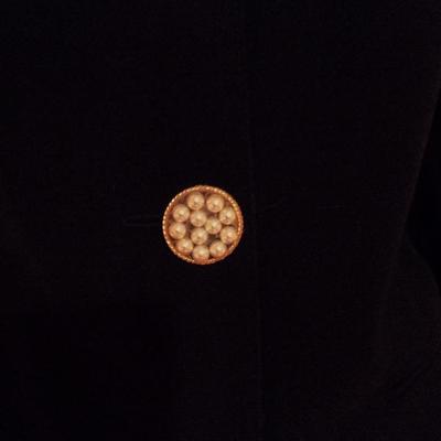 Couture Ecaille Paris French Jacket wool embellished with pearls 