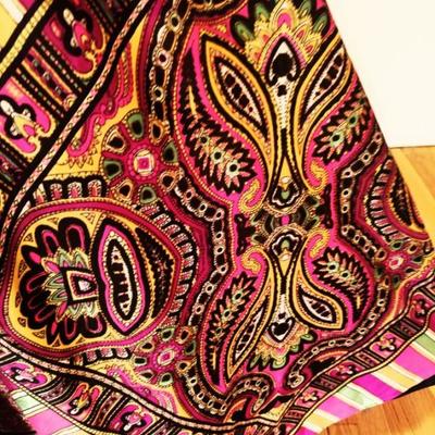 Vtg Elinor Gay 1960's maxi psychedelic hobo chic trapeze dress velour bodice