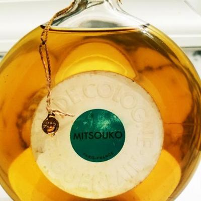 Vtg Mitsouko Rare Parfum Cologne Guerlain Paris 1968 Flacon montre 7oz