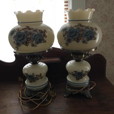 Lot 4 - Matching Fluted Lamps 