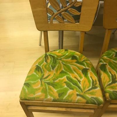 Pair Stakmore Folding Retro Islander Wooden Chairs (Item #124)