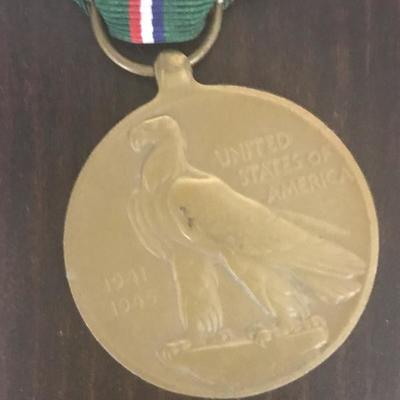 WWII US EUROPEAN, AFRICAN, MIDDLE EASTERN CAMPAIGN MEDAL  (Item #158)