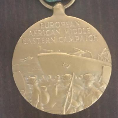 WWII US EUROPEAN, AFRICAN, MIDDLE EASTERN CAMPAIGN MEDAL  (Item #158)