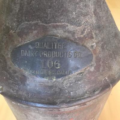 Qualitee Dairy Products Co 106 San Diego, CA Milk Jug (Item #147)
