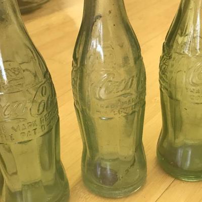 Lot of 5 Coca Cola Bottles Greenville, SC  (Item #160)