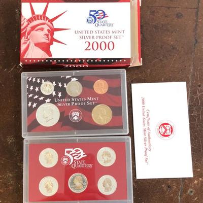 2000 United States Mint Silver Proof Set w/COA
