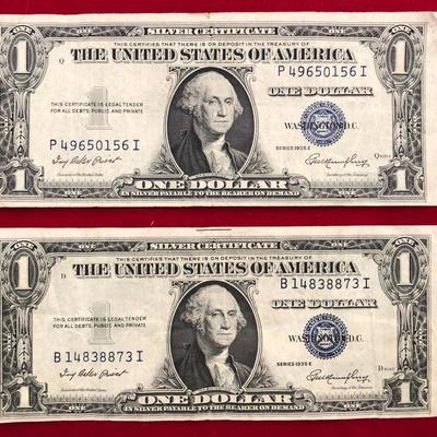 US Treasury Silver Certificates 1935E Series 2 Bills (P49650156I)