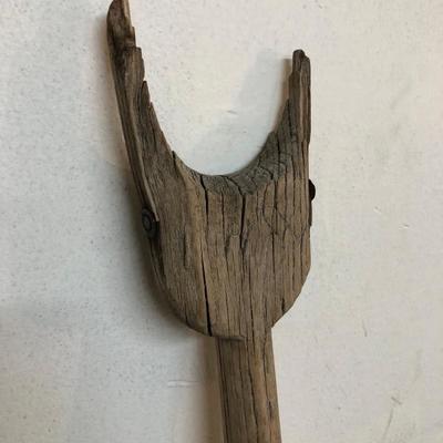 Antique Wood Handle Scoop Shovel