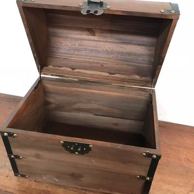 Wood Treasure Chest Keep Your Booty Safe!!