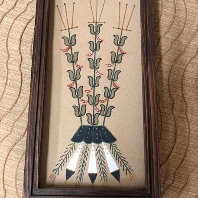 Native American Southwestern Sand Painting 