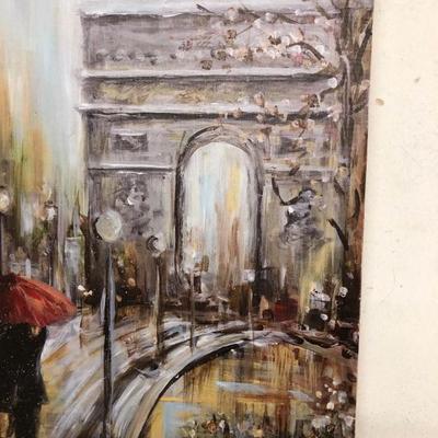 Art Print on Canvas, Marilyn, Arc de Triomphe 