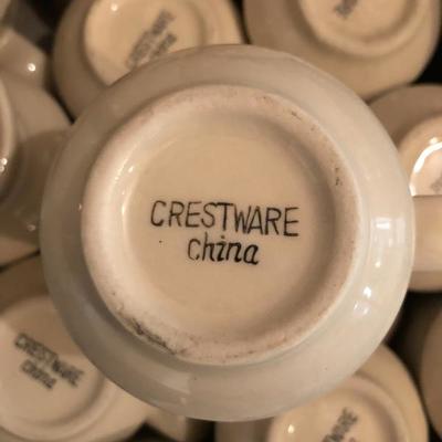Crestware Chine Coffee Cups Restaurant Grade 32 
