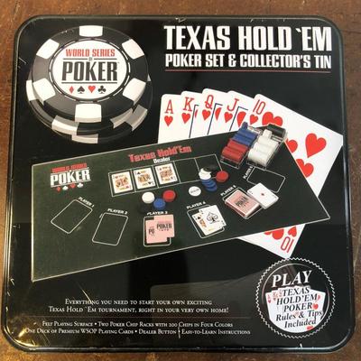 Texes Hold'Em Poker Set Collectors Tin 