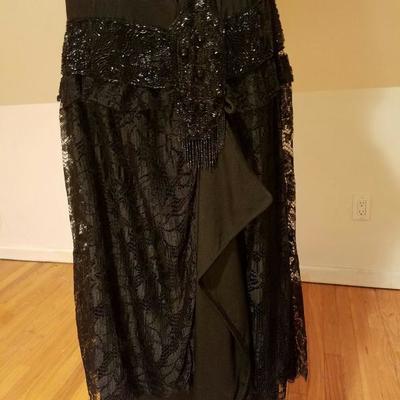 1920's Flapper dress Downtown Abbey lace heavily beaded 