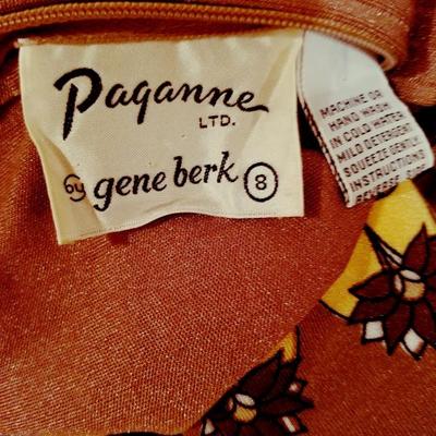 Vtg Signed Paganne Maxi dress Hobo Chic 1960