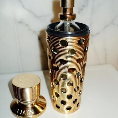 Vintage Guerlain Paris gold plated Parfum Vaporizer holder copyright 1996