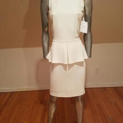 Christian Dior Paris Runway peplum dress NWT silk crepe $1,500K