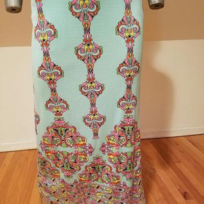 Vtg 1960 Maurice Rentner(Bill Blass) Tank Halter maxi signed dress