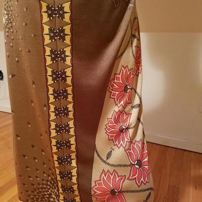 Vtg Signed Paganne Maxi dress Hobo Chic 1960