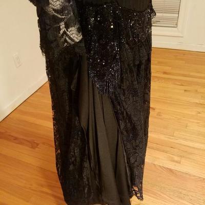 1920's Flapper dress Downtown Abbey lace heavily beaded 