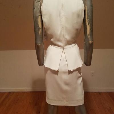 Christian Dior Paris Runway peplum dress NWT silk crepe $1,500K