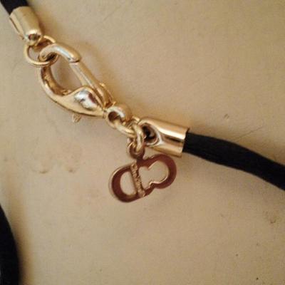 Vintage Christian Dior Link necklace/bracelet set gold plated & signed 1970's