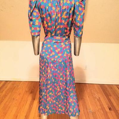 Vintage Givenchy Paris Nouvelle Boutique  silk wiggle dress w/belt