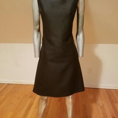 Vtg 1950 opera silk Shantung dress/coat ensemble brocade lined