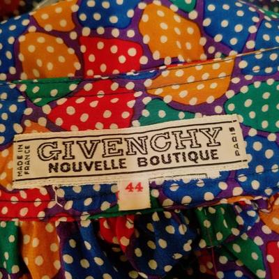 Vintage Givenchy Paris Nouvelle Boutique  silk wiggle dress w/belt