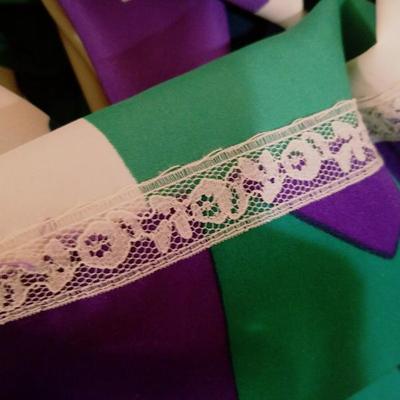 Vtg LANVIN 1970 very rare Killer chemise dress w/sash belt 