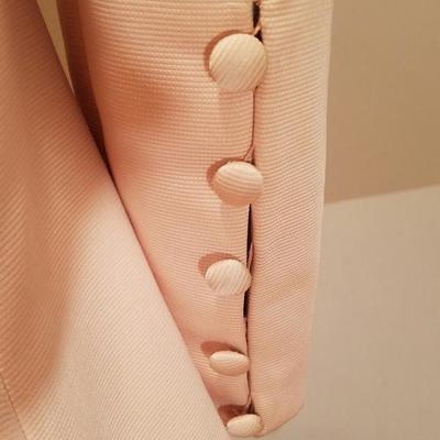 Vtg 1960's Chanel Pink Trapeze Brocade embellished dress