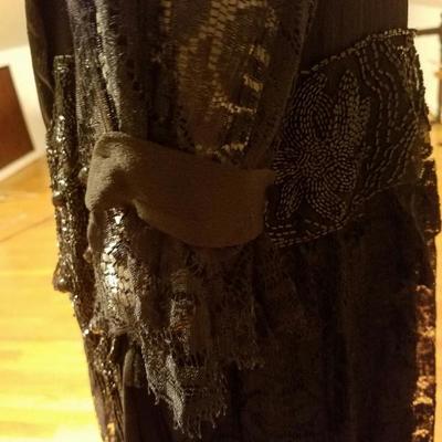 1920's Flapper dress Downtown Abbey lace heavily beaded 