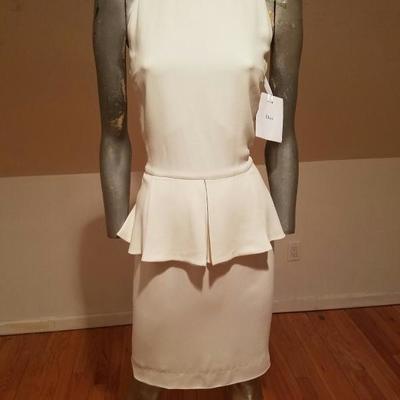 Christian Dior Paris Runway peplum dress NWT silk crepe $1,500K