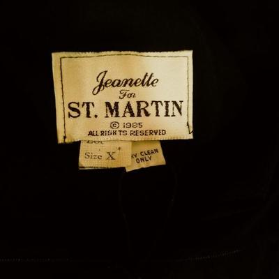 Vtg Iconic Jeanette for St.Martin Feather embellished rare dress one size X