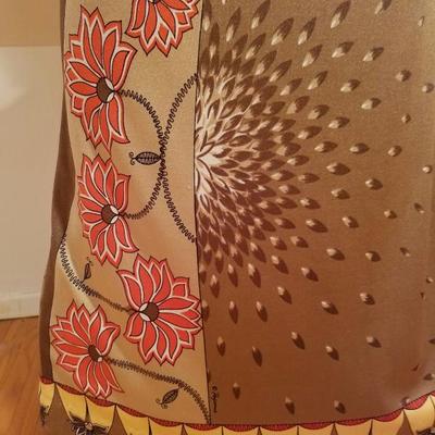 Vtg Signed Paganne Maxi dress Hobo Chic 1960