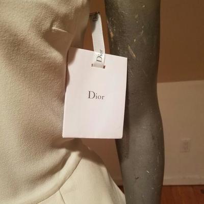 Christian Dior Paris Runway peplum dress NWT silk crepe $1,500K