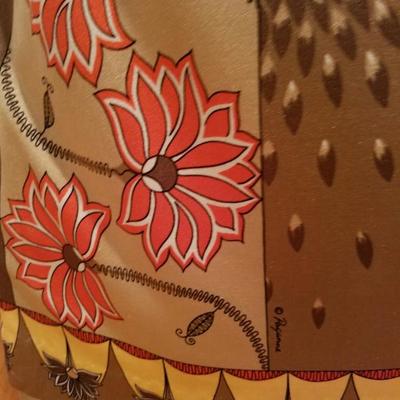 Vtg Signed Paganne Maxi dress Hobo Chic 1960