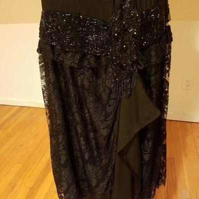 1920's Flapper dress Downtown Abbey lace heavily beaded 