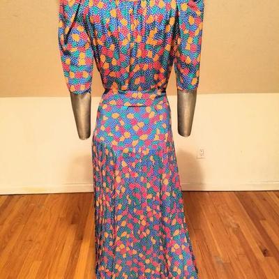 Vintage Givenchy Paris Nouvelle Boutique  silk wiggle dress w/belt
